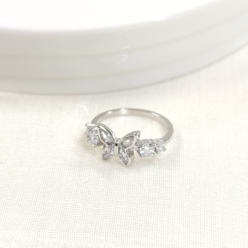 İTHAL KELEBEK GÜMÜŞ YÜZÜK - 17