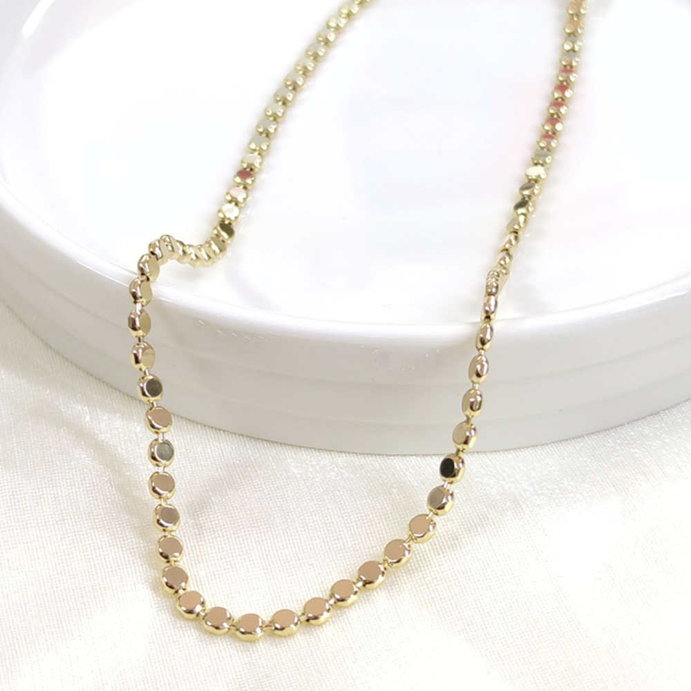 XUPING 3 MM EZME PUL ZİNCİR 50 CM KOLYE GOLD