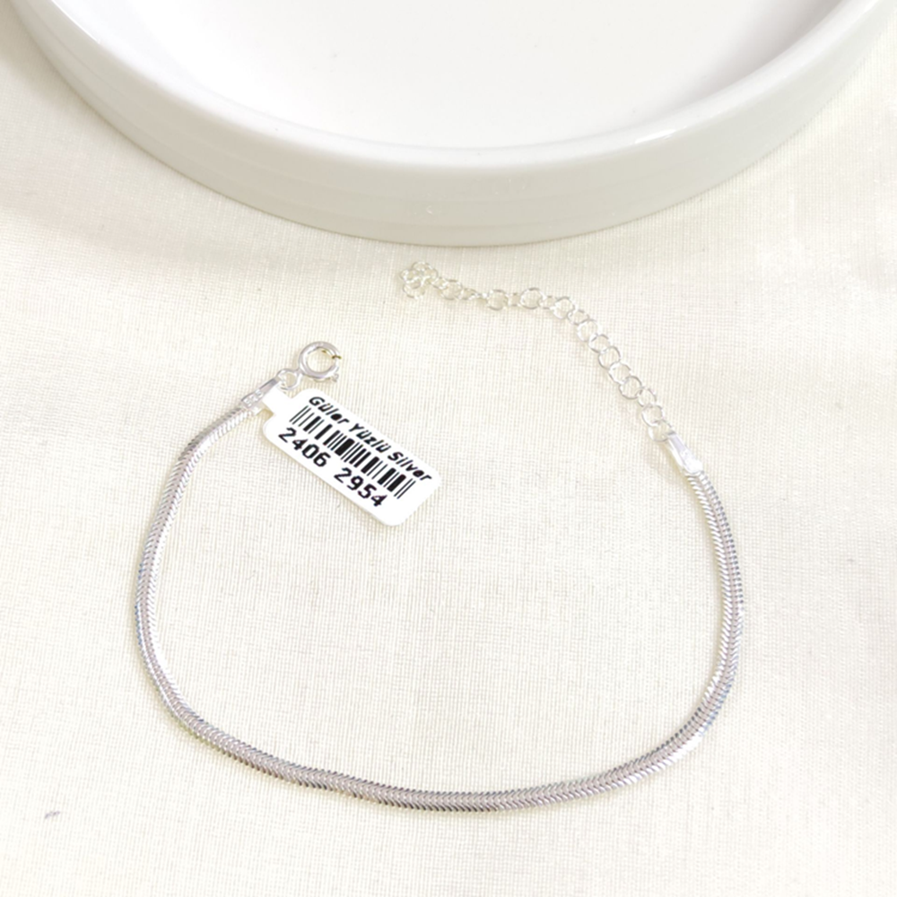 2,5 MM YASSI GÜMÜŞ BİLEKLİK