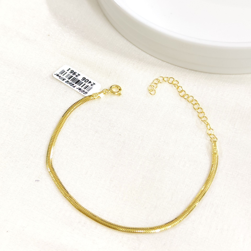 2,5 MM YASSI GÜMÜŞ BİLEKLİK