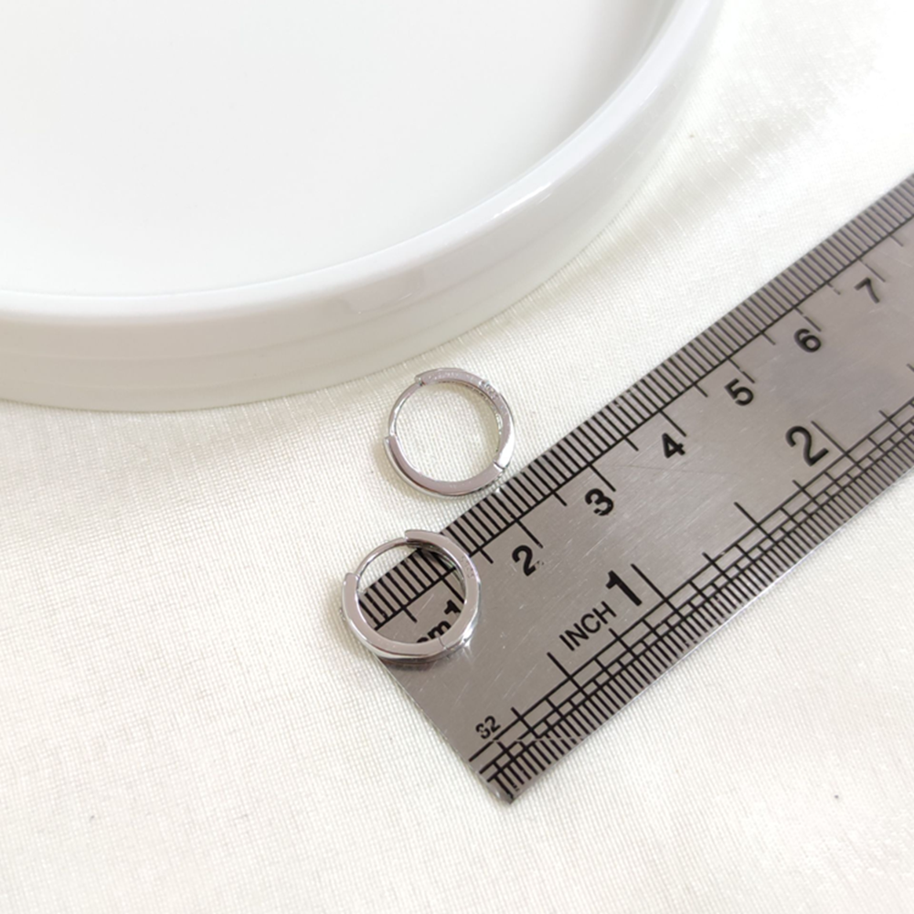 İTHAL 10 MM BOMBELİ GÜMÜŞ HALKA KÜPE