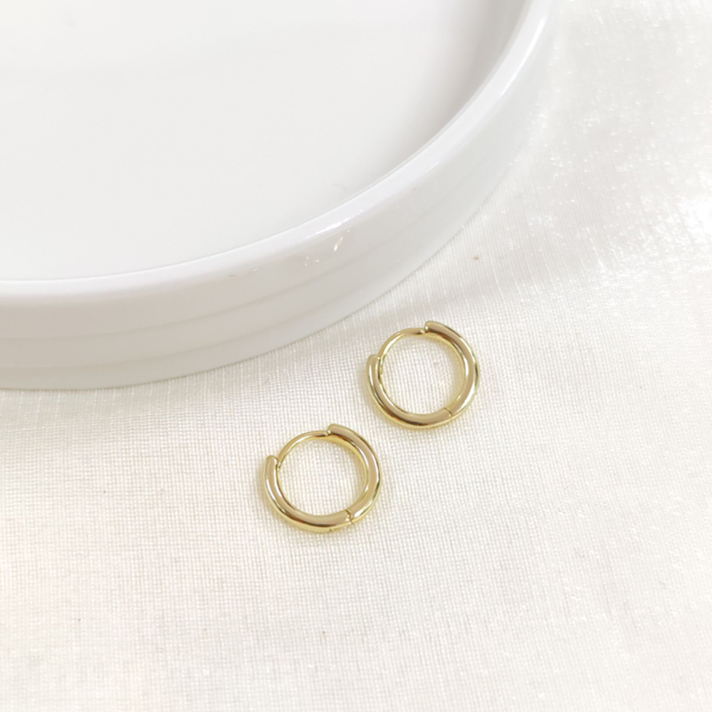 İTHAL 10 MM BOMBELİ GÜMÜŞ HALKA KÜPE