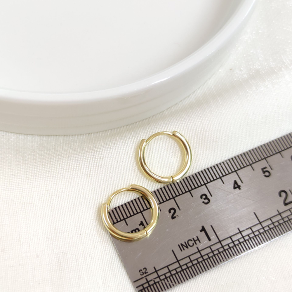 İTHAL 12 MM BOMBELİ GÜMÜŞ HALKA KÜPE