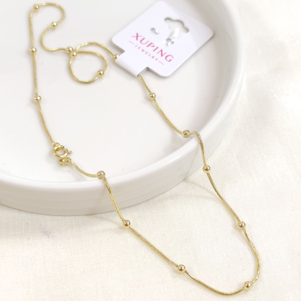 XUPING TOP TOP YILAN ZİNCİR KOLYE 60 CM GOLD