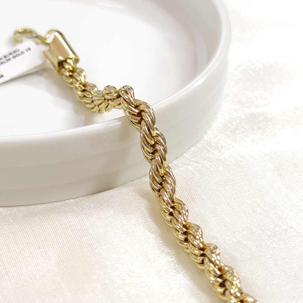XUPING 7 MM BURGU HALAT BİLEKLİK GOLD 19 CM