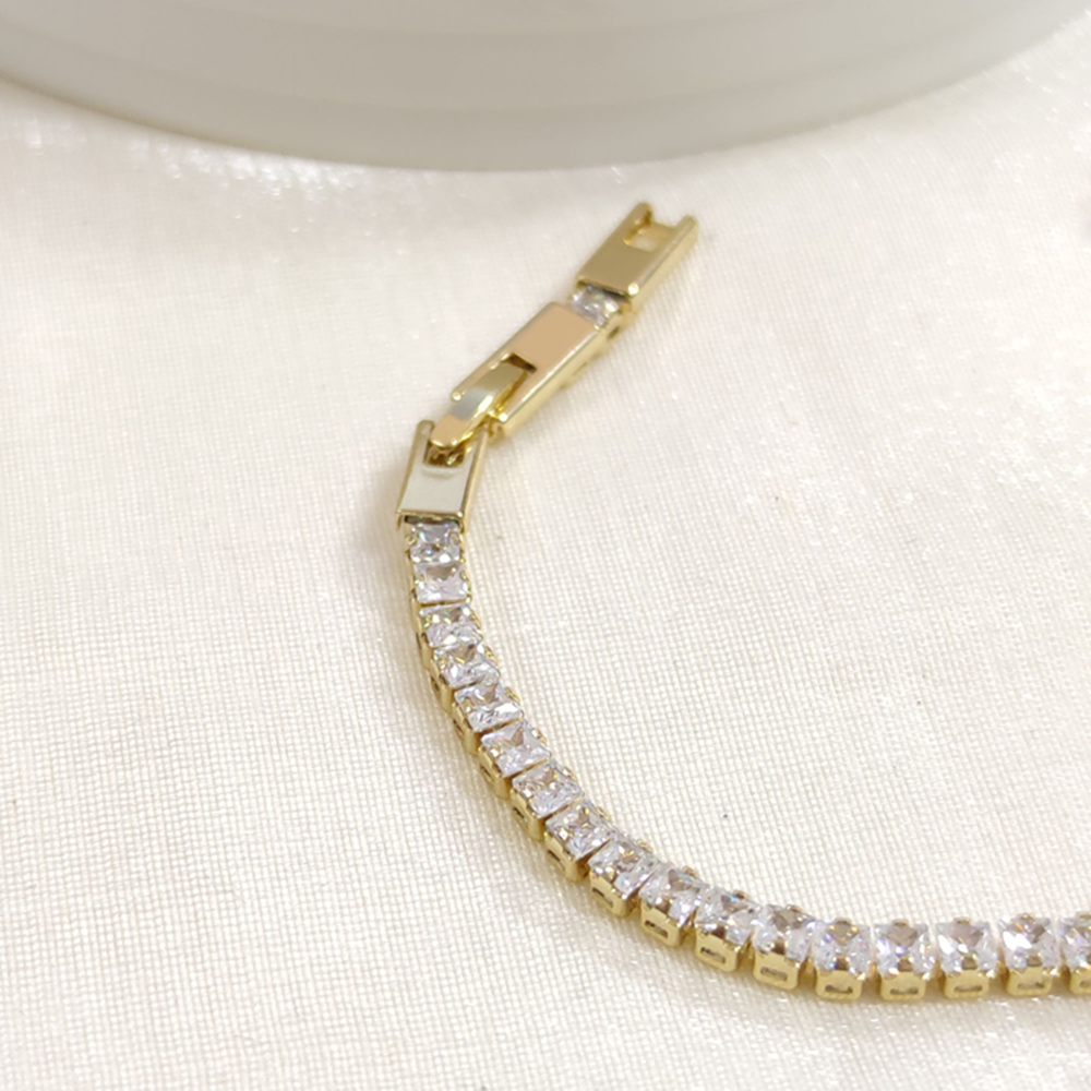 XUPING 3,5 MM BAGET SU YOLU BİLEKLİK GOLD 17+2 CM