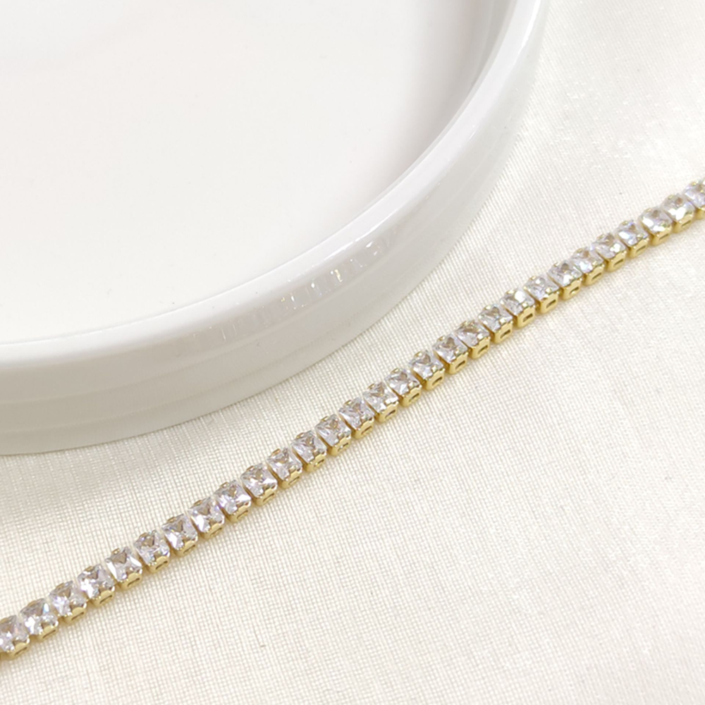 XUPING 3,5 MM BAGET SU YOLU BİLEKLİK GOLD 17+2 CM