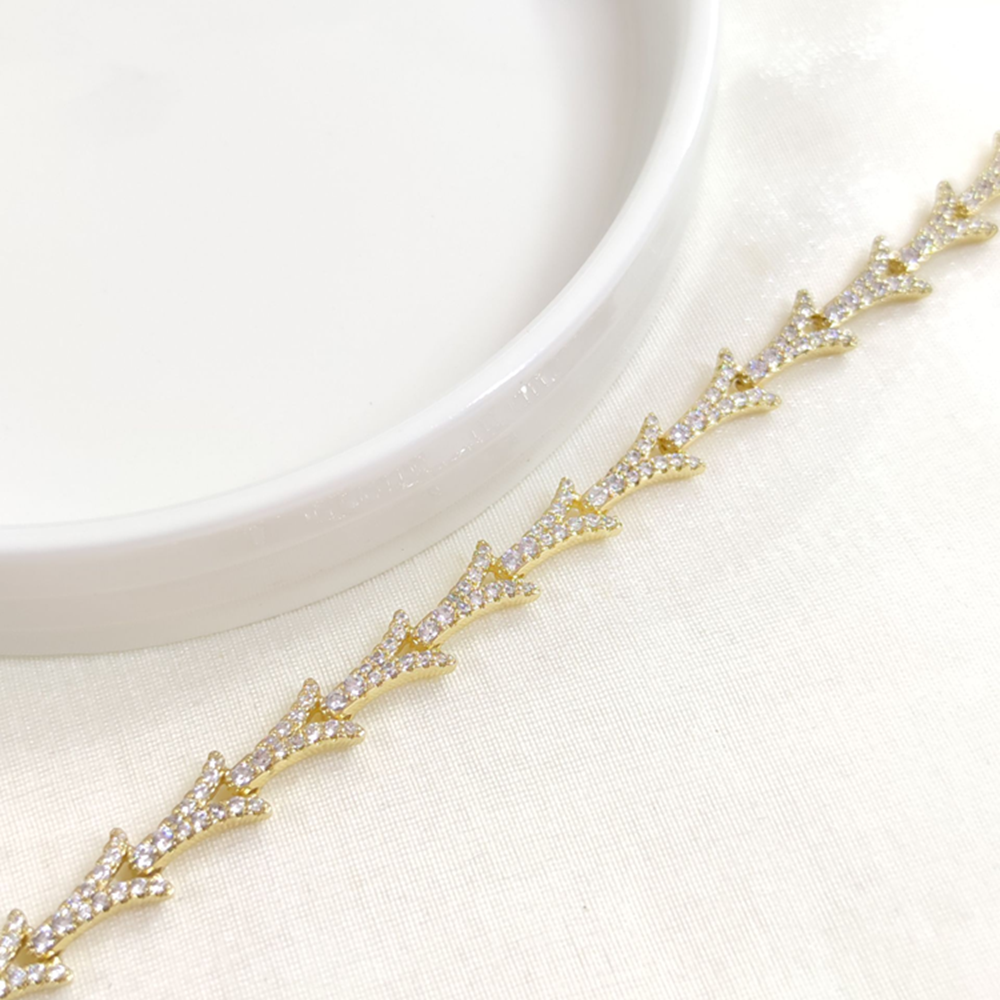 XUPING TAŞLI BALIKSIRTI BİLEKLİK GOLD 17+2 CM