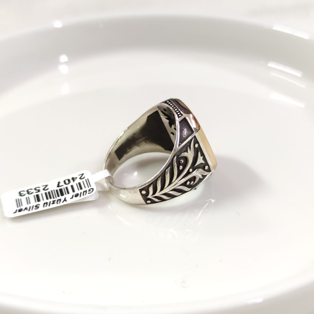 AY YILDIZ GÜMÜŞ ERKEK YÜZÜK