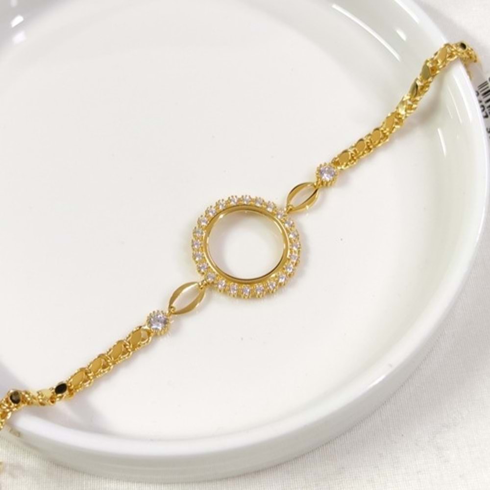 ÇEYREK ALTIN KONULABİLEN ARPA ZİNCİRLİ ÇİÇEK GÜMÜŞ BİLEKLİK