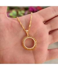 SONSUZLUK ÇEYREK KONULABİLEN GÜMÜŞ KOLYE