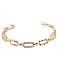 XUPING TAŞ DETAYLI ATAÇ BİLEKLİK ROSE