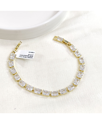 XUPING 5 MM SU YOLU BAGET BİLEKLİK GOLD 17+2 CM