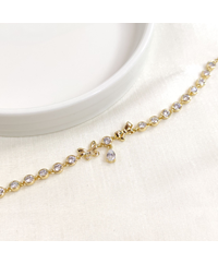 XUPING TAŞLI KELEBEK FİYONK BİLEKLİK GOLD 16+3 CM