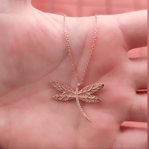 BÜYÜK YUSUFCUK GÜMÜŞ KOLYE - ROSE BAKIR