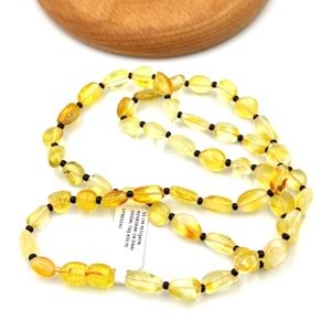 55 CM YETİŞKİN KEHRİBAR ORJİNAL DOĞAL TAŞ KOLYE