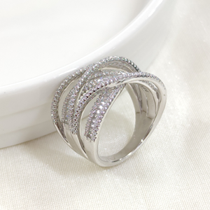 İTHAL İNCE KALIN SARMAL GÜMÜŞ YÜZÜK - 20