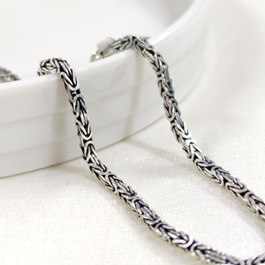 2,3 MM GÜMÜŞ KARE KRAL ZİNCİR BİLEKLİK 20 CM