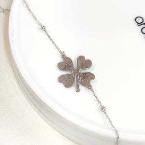 2 CM YONCA GÜMÜŞ BİLEKLİK 18+2 CM - RODYUM BEYAZ