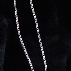 3,5 MM GURMET ERKEK GÜMÜŞ ZİNCİR KOLYE 65 CM