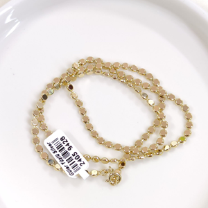 XUPING 3 MM EZME PUL ZİNCİR 50 CM KOLYE GOLD