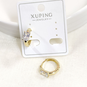 XUPING 12 MM BAGET HALKA KÜPE GOLD