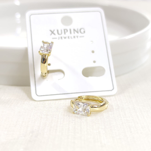 XUPING 12 MM BAGET HALKA KÜPE GOLD