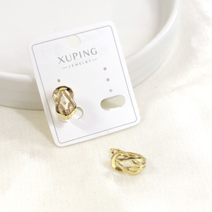 XUPING 10X7 MM DÜĞÜM HALKA KÜPE GOLD