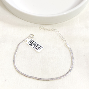 2,5 MM YASSI GÜMÜŞ BİLEKLİK