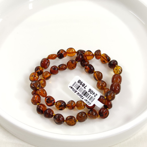 KEHRİBAR DOĞAL TAŞ BEBEK KOLYESİ