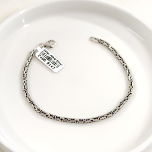 2,70 MM GÜMÜŞ YUVARLAK KRAL ZİNCİR BİLEKLİK 20 CM