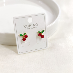 XUPING 10 MM KİRAZ ÇİVİ KÜPE GOLD