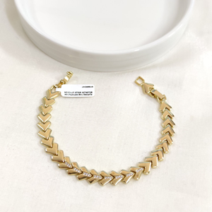 XUPING TAŞ DETAYLI OK BİLEKLİK GOLD 17+2 CM