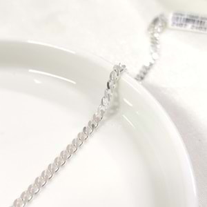 3,50 MM ERKEK ZİNCİR GURMET GÜMÜŞ BİLEKLİK 19 CM