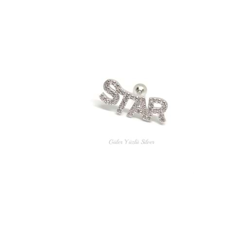 İTHAL STAR GÜMÜŞ TRAGUS PIERCING