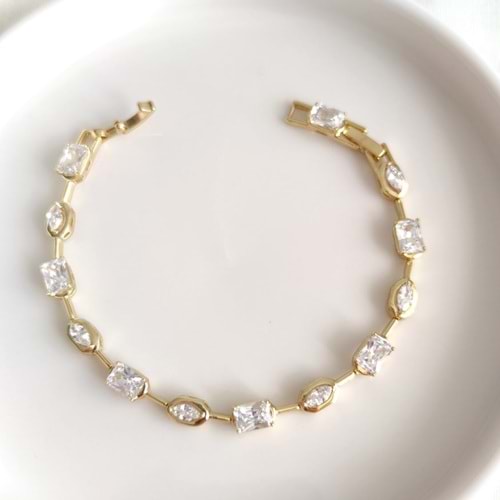 XUPING BAGET MEKİK TAŞLI GOLD BİLEKLİK 17+2 CM