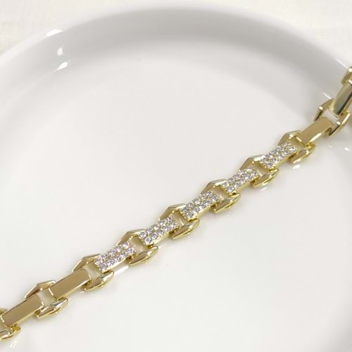 XUPING TAŞLI BİLEKLİK GOLD 17+2CM