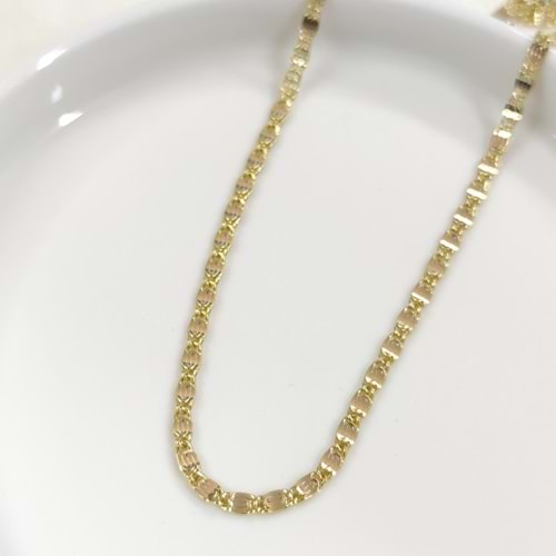 XUPING 4 MM ENİNDE ZARİF ZİNCİR KOLYE GOLD 45 CM