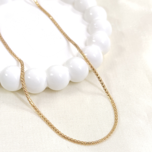 XUPING 45 CM YASSI BURGU MODEL 2 MM KOLYE ZİNCİR ROSE