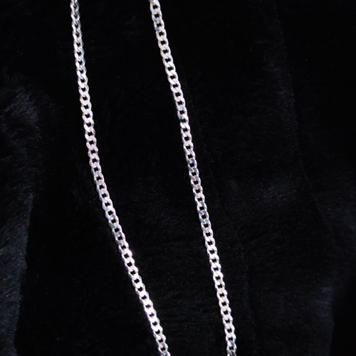 3,5 MM GURMET ERKEK GÜMÜŞ ZİNCİR KOLYE 65 CM