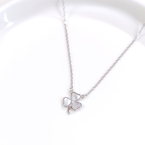 İTHAL SEDEF 10 MM YONCA GÜMÜŞ KOLYE