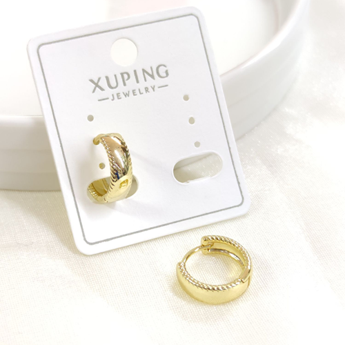 XUPING 12 MM DESEN DETAY HALKA KÜPE GOLD