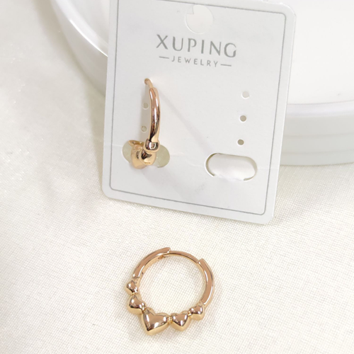 XUPING 14 MM KALP DETAY HALKA KÜPE ROSE