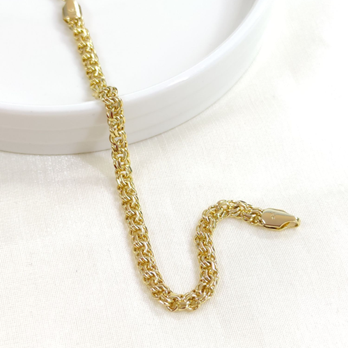 XUPING İNCE YASSI FORSE BİLEKLİK GOLD 19 CM