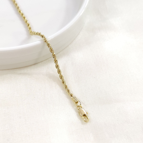 XUPING 2 MM ENİNDE BURGU BİLEKLİK GOLD 19 CM