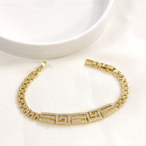 XUPING TAŞLI KARELİ BİLEKLİK GOLD 17+2 CM