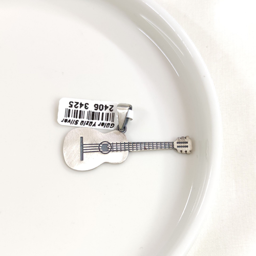 GİTAR GÜMÜŞ KOLYE UCU 45MM