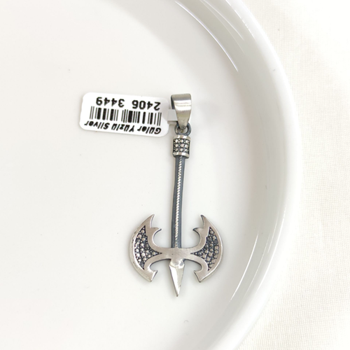 BALTA GÜMÜŞ KOLYE UCU 43MM