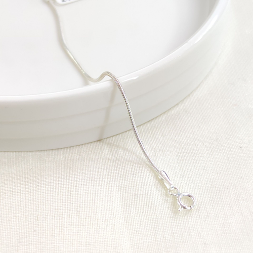 1,20 MM GÜMÜŞ YILAN ZİNCİR BİLEKLİK 19 CM