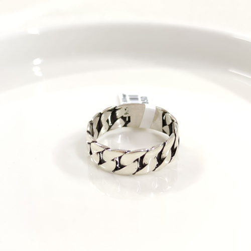 7,50 MM GÜMÜŞ GURMET DESEN OKSİTLİ ALYANS YÜZÜK